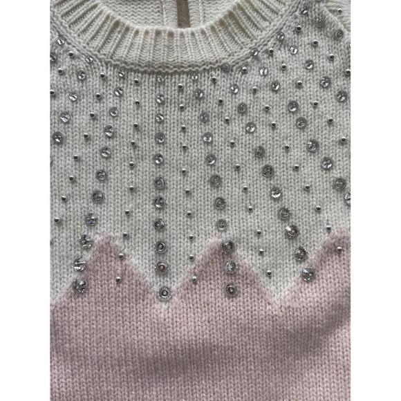 Miu Min Pink and White Sweater - Miranda Kerr style - Picture 4 of 6